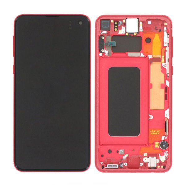 Samsung Galaxy S10e (SM-G970F) Skärm med LCD Display Original - Röd