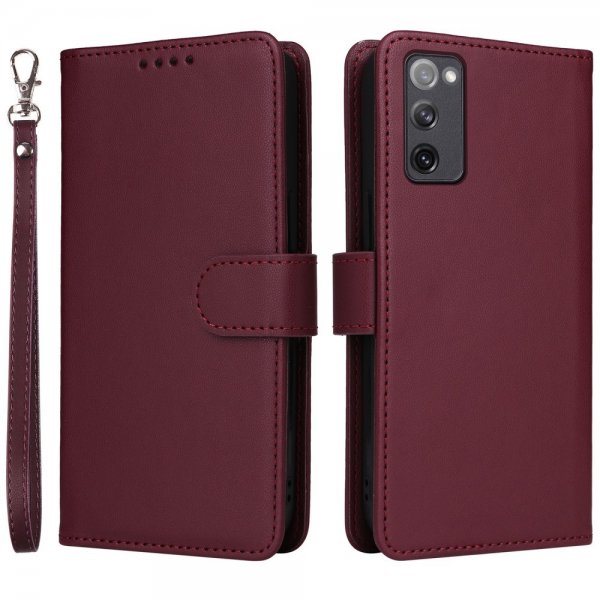 Betopnice Samsung Galaxy S20 FE Fodral med Löstagbart Skal 005 Röd