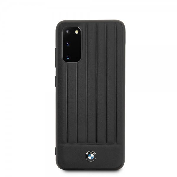 BMW Samsung Galaxy S20 Skal Leather Lines Svart