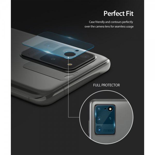 Ringke Samsung Galaxy S20 Ultra Kameraskydd Camera Protector Glass 3-pack