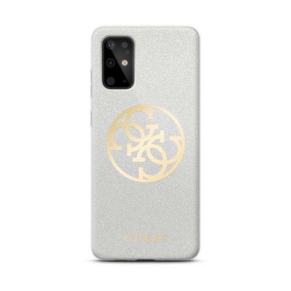 Guess Samsung Galaxy S20 Ultra Skal Glitter Circle Grå
