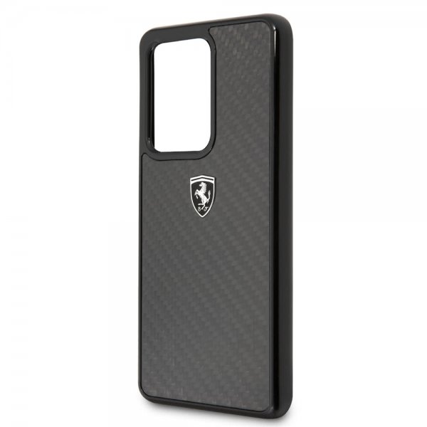 Ferrari Samsung Galaxy S20 Ultra Skal Kolfibertextur Svart
