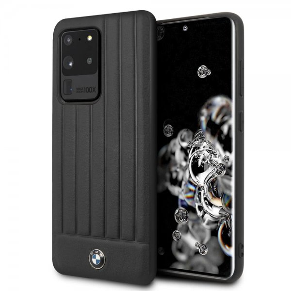 BMW Samsung Galaxy S20 Ultra Skal Leather Lines Svart