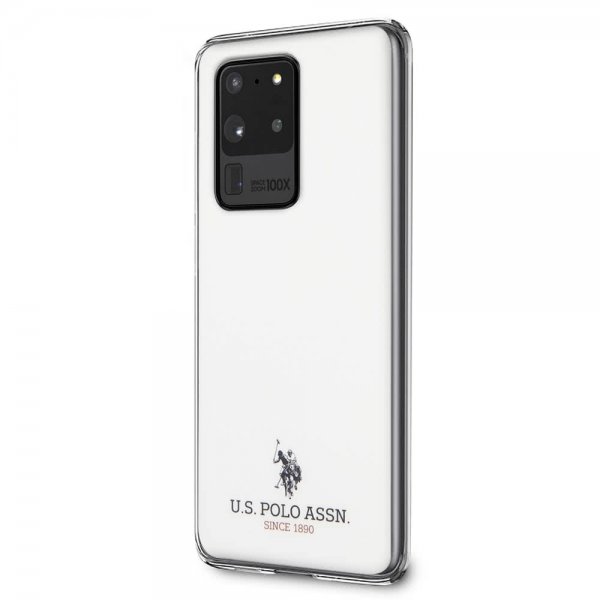 U.S. Polo Samsung Galaxy S20 Ultra Skal med Logo Vit