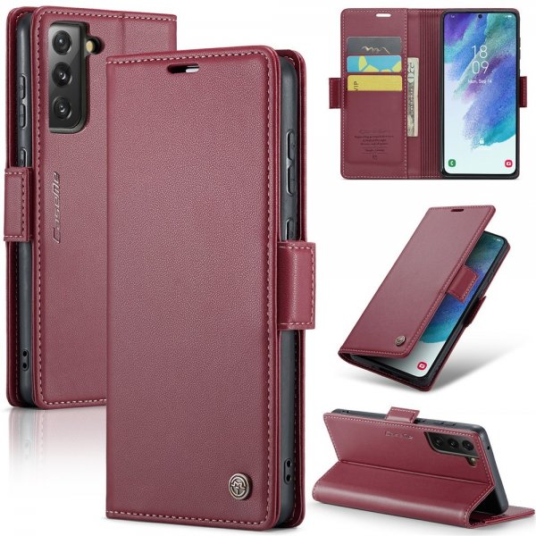 CaseMe Samsung Galaxy S21 FE Fodral 023 Series Röd