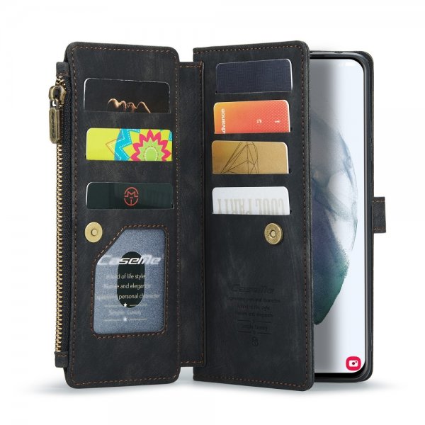 CaseMe Samsung Galaxy S21 FE Fodral C30 Series Svart