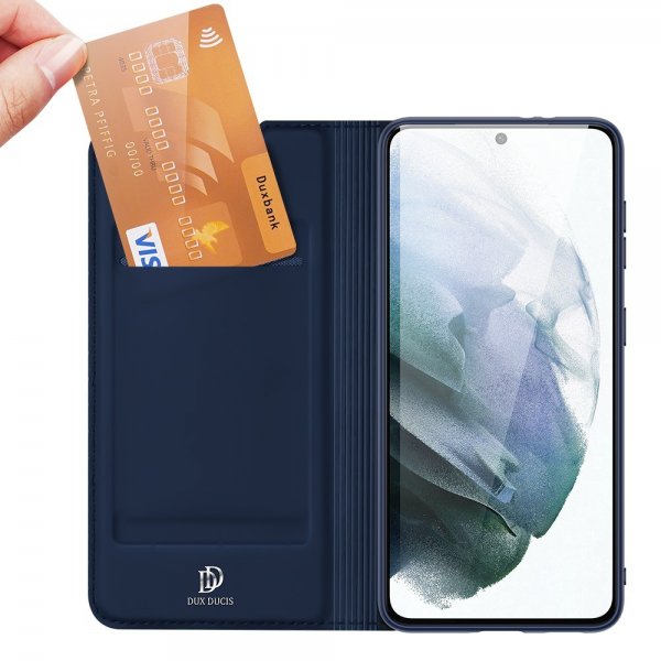 Dux Ducis Samsung Galaxy S21 FE Fodral Skin Pro Series Blå