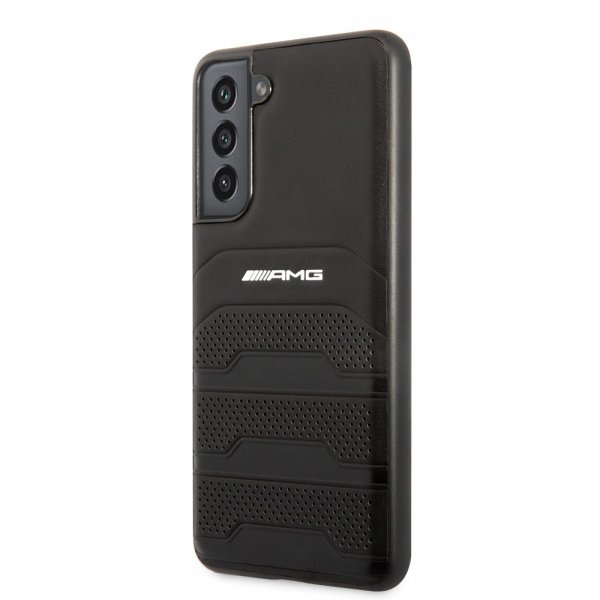 AMG Samsung Galaxy S21 FE Skal Debossed Lines Svart