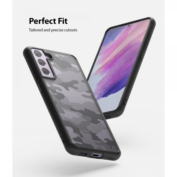 Ringke Samsung Galaxy S21 FE Skal Fusion Matte Camo Black