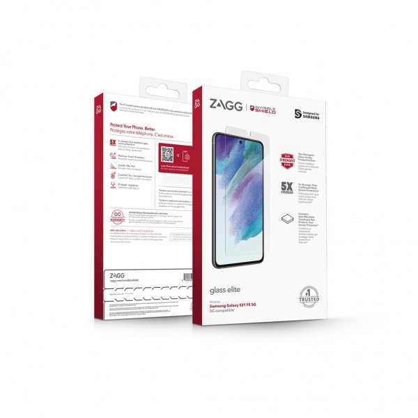 ZAGG InvisibleShield Samsung Galaxy S21 FE Skärmskydd Glass Elite
