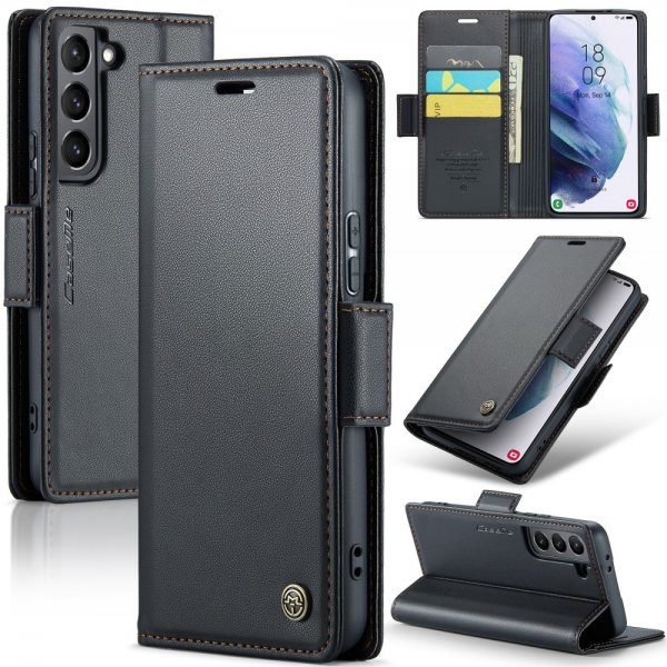 CaseMe Samsung Galaxy S21 Fodral 023 Series Svart