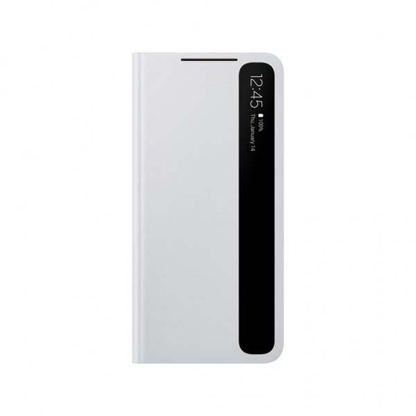 Samsung Original Galaxy S21 Fodral Smart Clear View Cover Ljusgrå