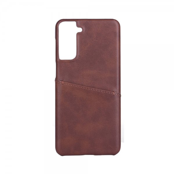 Onsala Samsung Galaxy S21 Plus Skal med Kortfack Brun