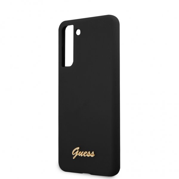 Guess Samsung Galaxy S21 Plus Skal Metal Logo Svart