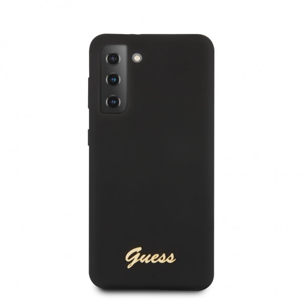 Guess Samsung Galaxy S21 Skal Metal Logo Svart