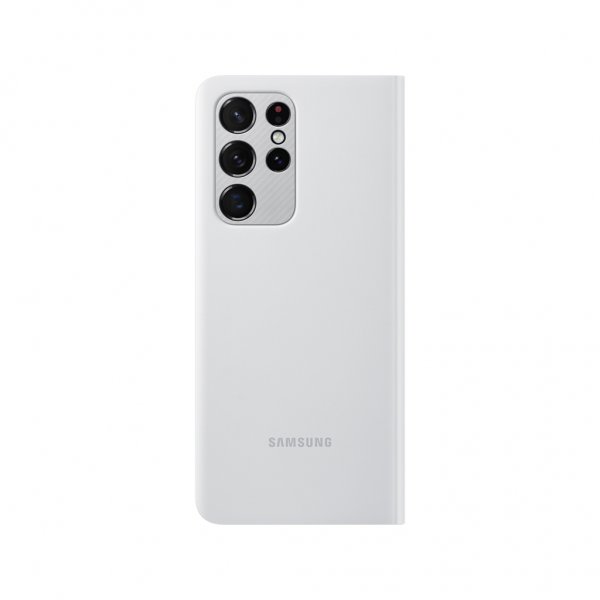 Samsung Original Galaxy S21 Ultra Fodral Smart Clear View Cover Ljusgrå
