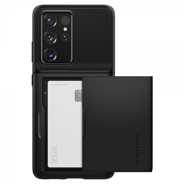 Spigen Samsung Galaxy S21 Ultra Skal Slim Armor CS Svart