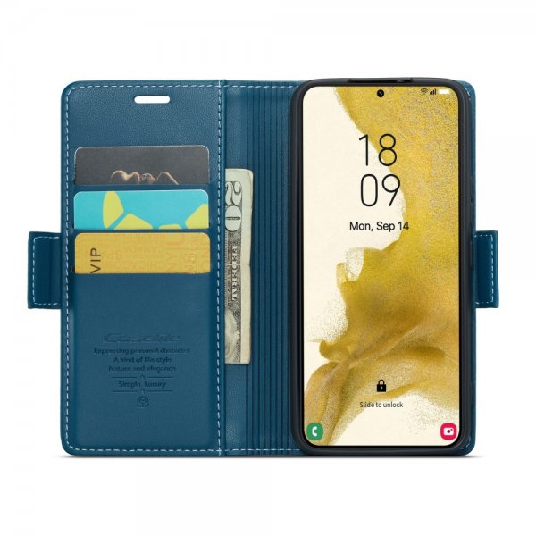 CaseMe Samsung Galaxy S22 Fodral 023 Series Blå