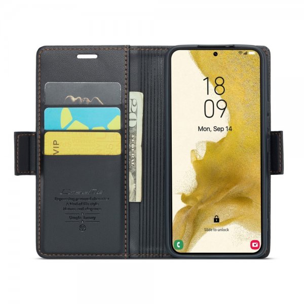CaseMe Samsung Galaxy S22 Fodral 023 Series Svart