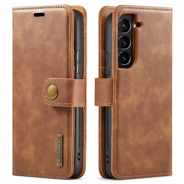 Dg.Ming Samsung Galaxy S22 Fodral Löstagbart Skal Brun