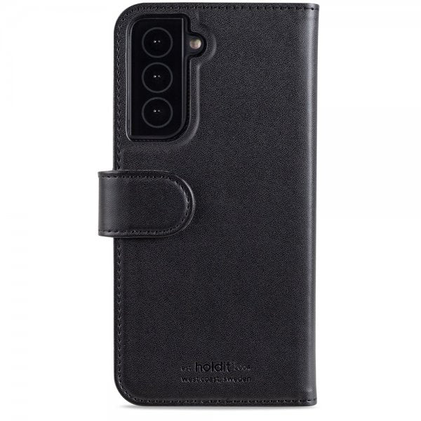 holdit Samsung Galaxy S22 Fodral Wallet Case Magnet Svart