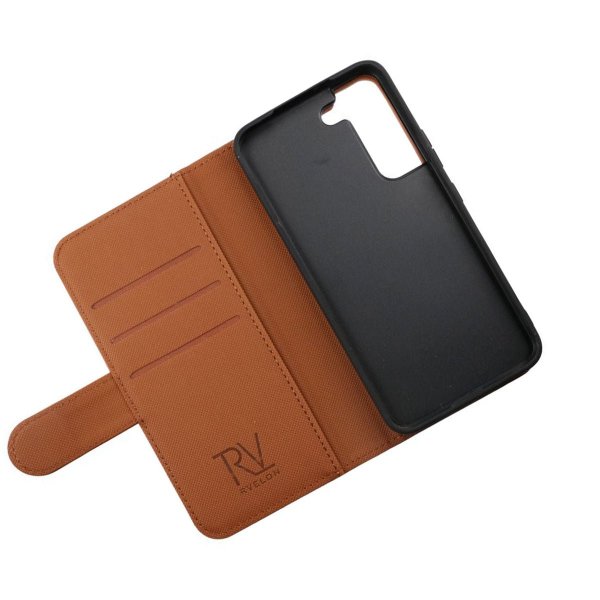 Rvelon Samsung Galaxy S22 Fodral Magnetiskt Avtagbart Skal Brun