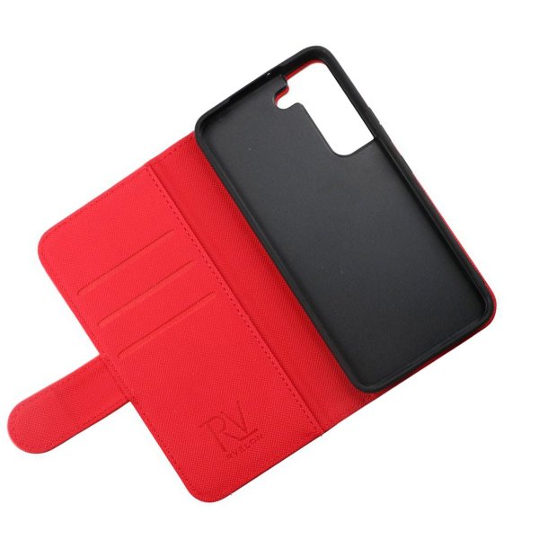 Rvelon Samsung Galaxy S22 Fodral Magnetiskt Avtagbart Skal Röd