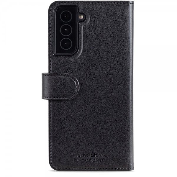holdit Samsung Galaxy S22 Plus Fodral Wallet Case Magnet Svart