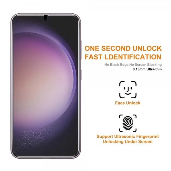 Enkay Samsung Galaxy S22 Plus/Galaxy S23 Plus Skärmskydd med Monteringsram Easy Install