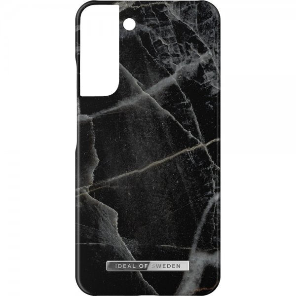 Ideal of Sweden Samsung Galaxy S22 Plus Skal Fashion Case Black Thunder Marble