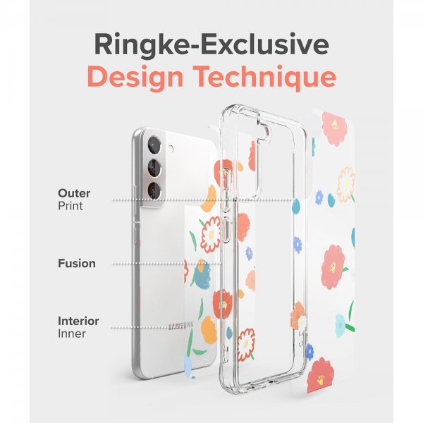 Ringke Samsung Galaxy S22 Plus Skal Fusion Design Floral