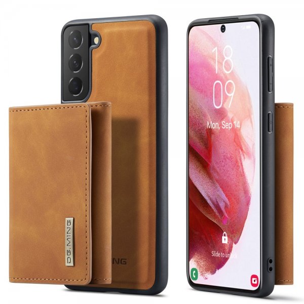 Dg.Ming Samsung Galaxy S22 Plus Skal M1 Series Löstagbar Korthållare Brun