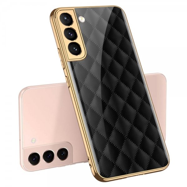 GKK Samsung Galaxy S22 Plus Skal Motiv Svarta Rutor