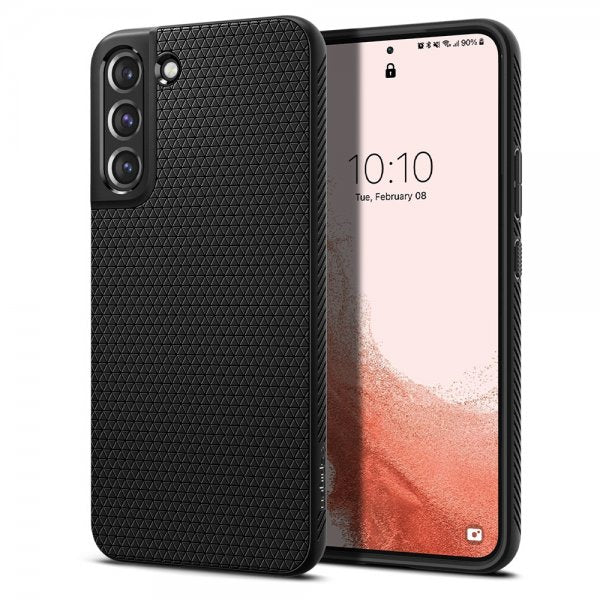 Spigen Samsung Galaxy S22 Skal Liquid Air Matte Black
