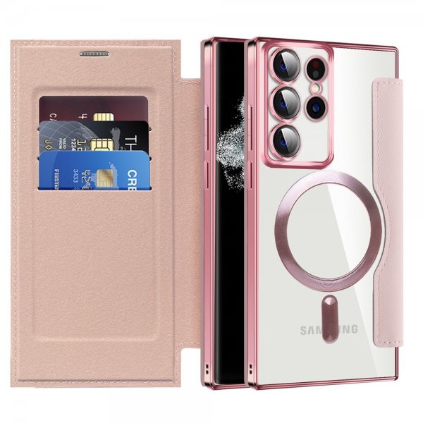 Samsung Galaxy S22 Ultra Fodral MagSafe Rosa