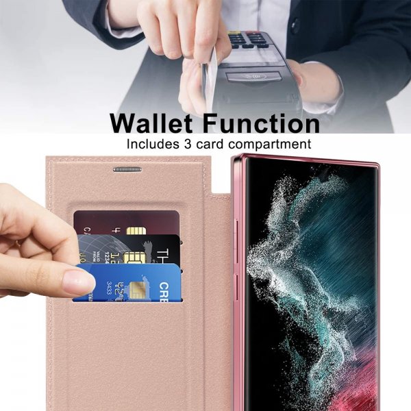 Samsung Galaxy S22 Ultra Fodral MagSafe Rosa