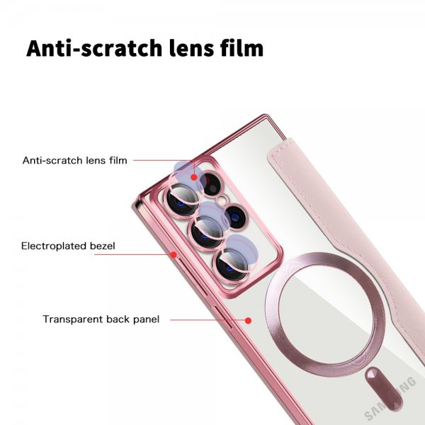 Samsung Galaxy S22 Ultra Fodral MagSafe Rosa