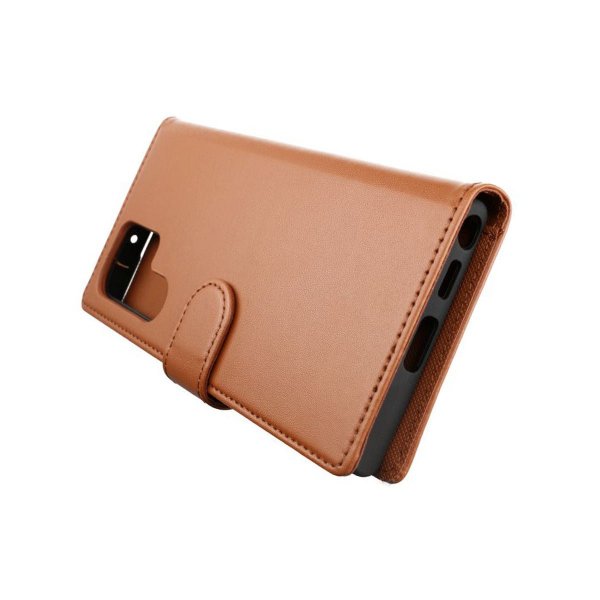 Rvelon Samsung Galaxy S22 Ultra Fodral Magnetiskt Avtagbart Skal Brun