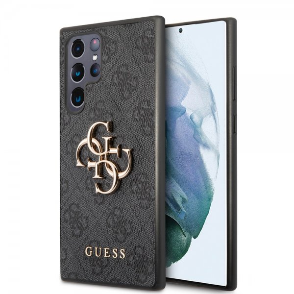 Guess Samsung Galaxy S22 Ultra Skal 4G Logo Svart