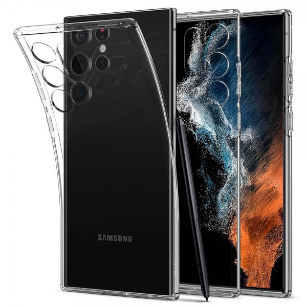 Spigen Samsung Galaxy S22 Ultra Skal Liquid Crystal Crystal Clear