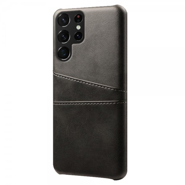 Samsung Galaxy S22 Ultra Skal med två Kortfack Svart