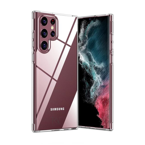 Rvelon Samsung Galaxy S22 Ultra Skal Stöttålig Transparent