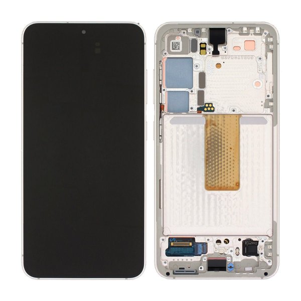 Samsung Galaxy S23 5G (SM-S911) Skärm med LCD Display Original - Kräm