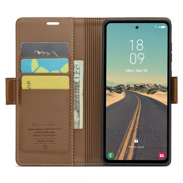CaseMe Samsung Galaxy S23 FE Fodral 023 Series Brun