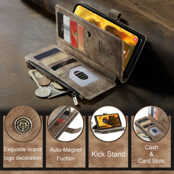 CaseMe Samsung Galaxy S23 FE Fodral C30 Series Brun