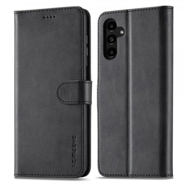 Lc.Imeeke Samsung Galaxy S23 FE Fodral med Kortfack Stativfunktion Svart