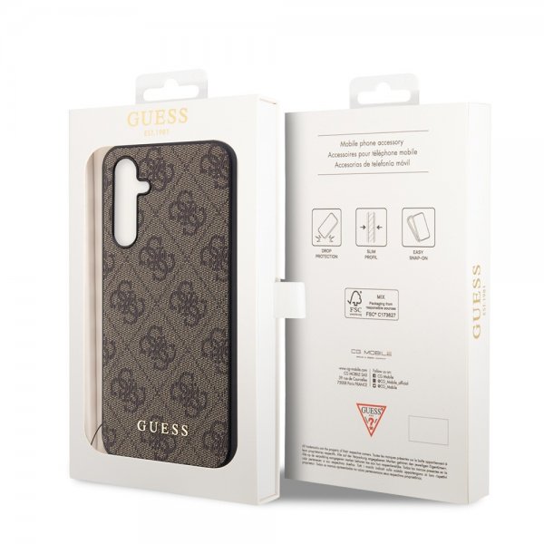 Guess Samsung Galaxy S23 FE Skal 4G Charm Brun