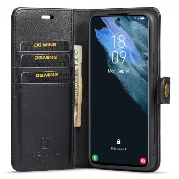 Dg.Ming Samsung Galaxy S23 Fodral med Löstagbart Skal Svart