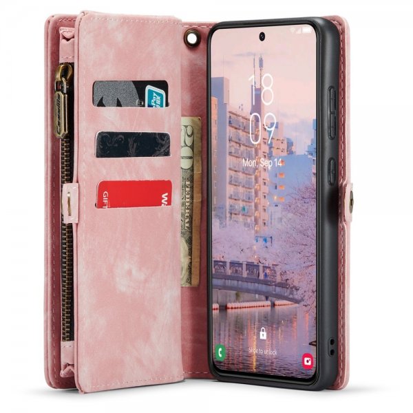 CaseMe Samsung Galaxy S23 Plus Fodral 008 Series Löstagbart Skal Rosa