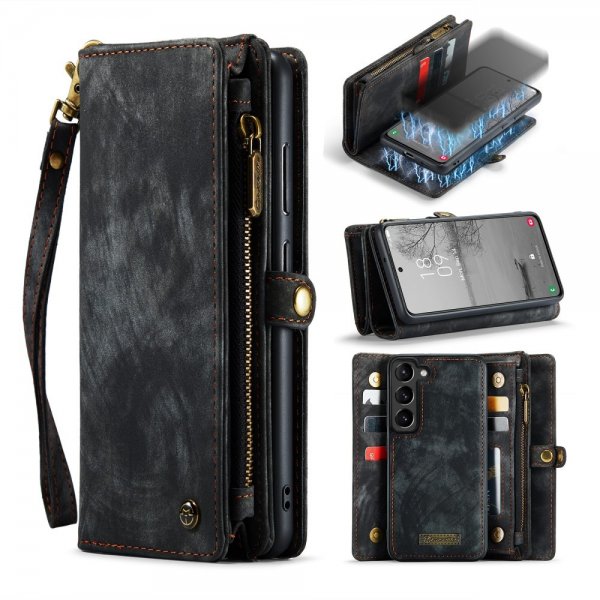 CaseMe Samsung Galaxy S23 Plus Fodral 008 Series Löstagbart Skal Svart